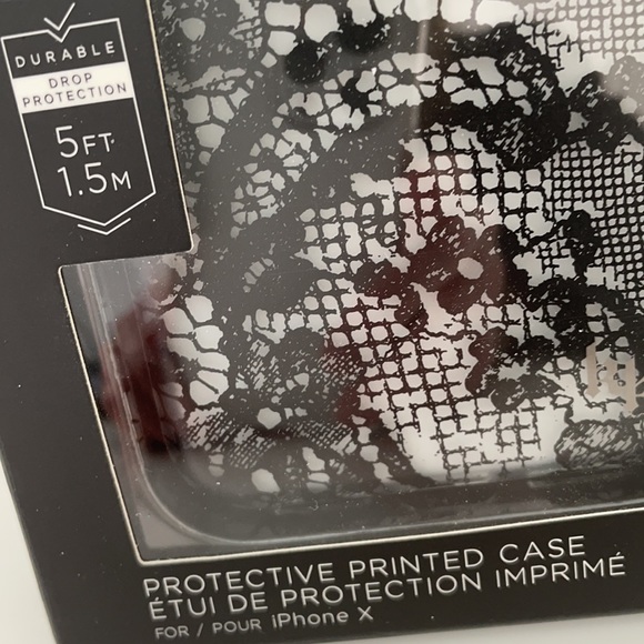 KENDYL & KYLE IPHONE X PROTECTIVE CASE BLACK LACE - Picture 9 of 15